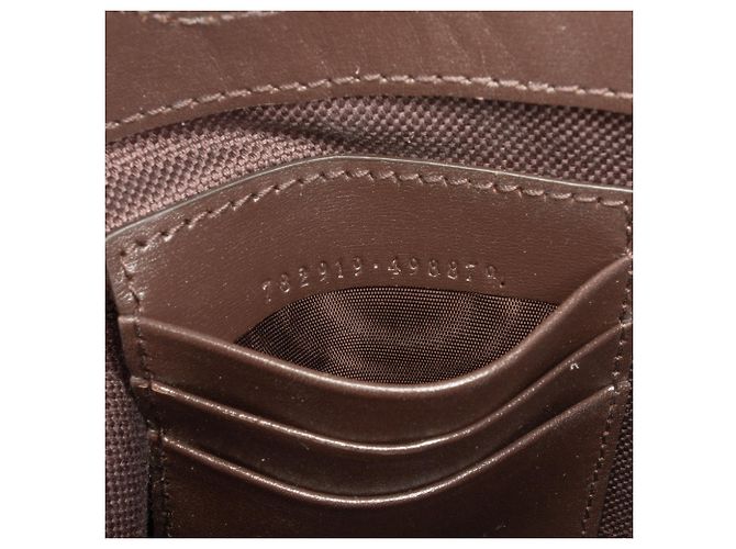 Borsa a secchiello mini GG in tela marrone Gucci Beige - vista 6