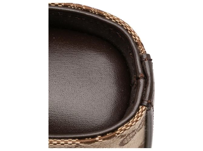 Borsa a secchiello mini GG in tela marrone Gucci Beige - vista 9