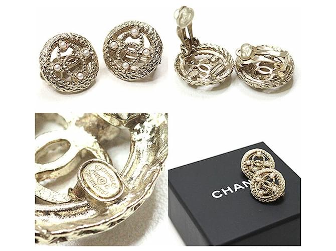 Orecchini Clip Coco Mark di Chanel D'oro - vista 3