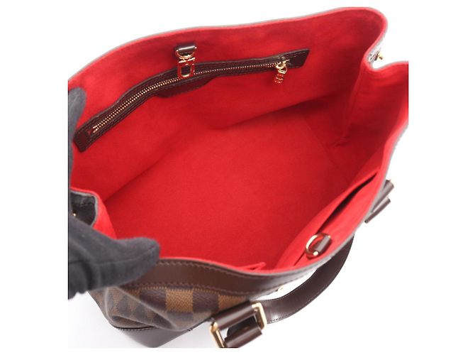 Borsa Tote Hampstead PM Louis Vuitton Marrone Damier ebene - vista 3