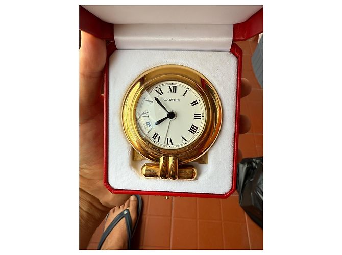 Les Must de Cartier Colisée Reloj de Alarma de Viaje Quartz con Caja Dorado - vista 8