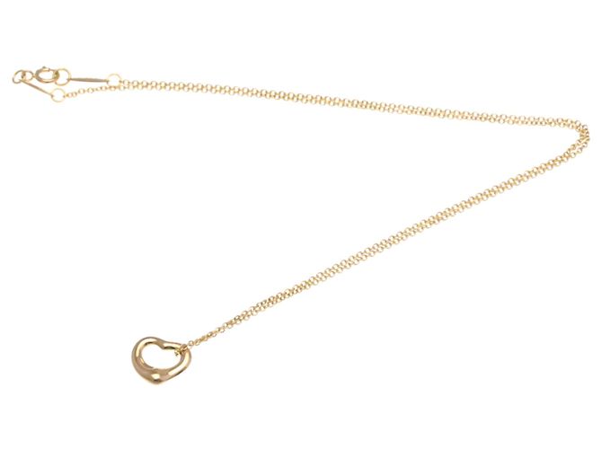 Elsa Peretti Tiffany & Co Collar Péndulo Corazón Abierto Tiffany en Oro Rosa Dorado - vista 14
