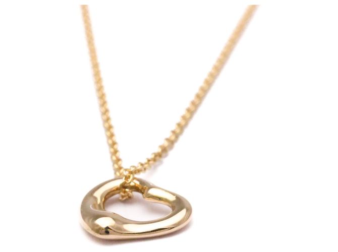 Elsa Peretti Tiffany & Co Collar Péndulo Corazón Abierto Tiffany en Oro Rosa Dorado - vista 3