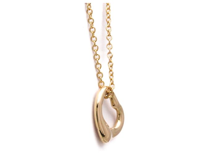 Elsa Peretti Tiffany & Co Collar Péndulo Corazón Abierto Tiffany en Oro Rosa Dorado - vista 4
