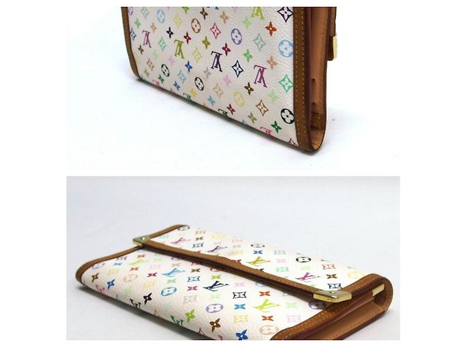 Lange Brieftasche Monogram Multicolore Louis Vuitton Weiß - Ansicht 3