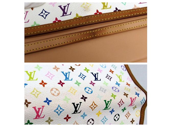 Lange Brieftasche Monogram Multicolore Louis Vuitton Weiß - Ansicht 7