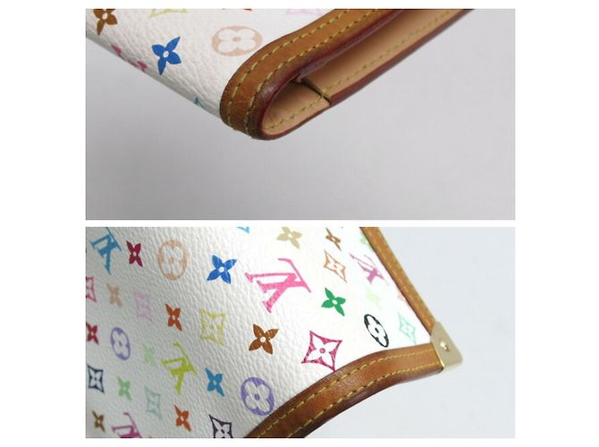 Lange Brieftasche Monogram Multicolore Louis Vuitton Weiß - Ansicht 8