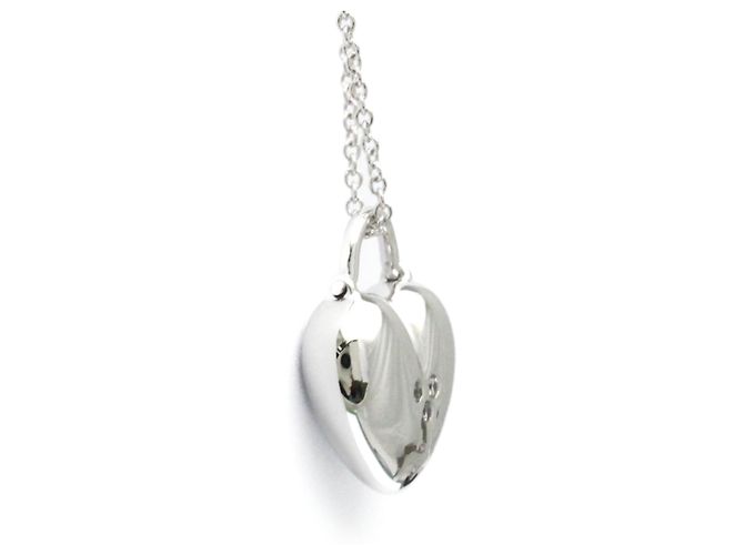 Tiffany & Co Collana in diamante a forma di cuore sentimentale Tiffany Argento - vista 12
