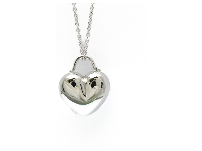 Tiffany & Co Collana in diamante a forma di cuore sentimentale Tiffany Argento - vista 2