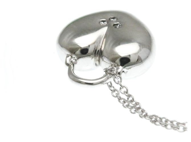 Tiffany & Co Collana in diamante a forma di cuore sentimentale Tiffany Argento - vista 4