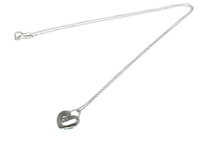 Tiffany & Co Collana in diamante a forma di cuore sentimentale Tiffany Argento - vista 9