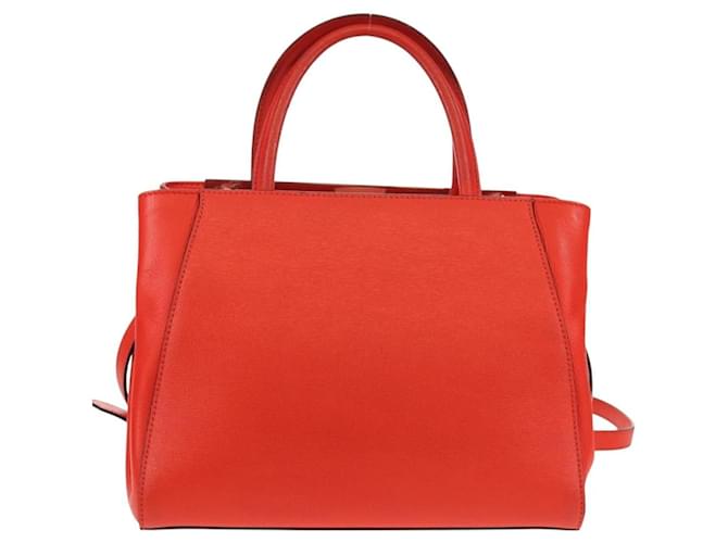Fendi 2Jours Pelle Medium Rosso - vista 2