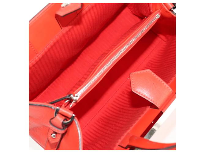 Fendi 2Jours Pelle Medium Rosso - vista 5