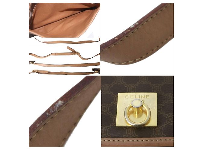 Céline Borsa a Spalla Celine Macadam Marrone M14 - vista 7