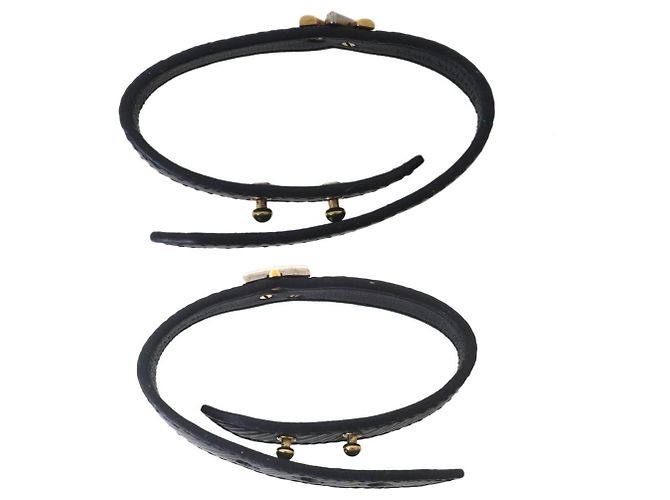 Bracciale Charm Louis Vuitton Nero - vista 7