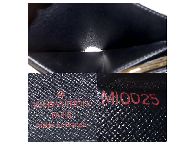 Billetera bi-fold de cuero Epi Noir Louis Vuitton Negro - vista 10