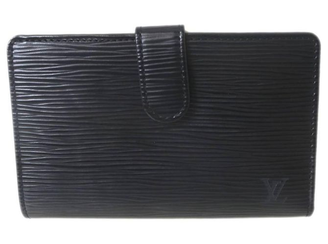Billetera bi-fold de cuero Epi Noir Louis Vuitton Negro - vista 2