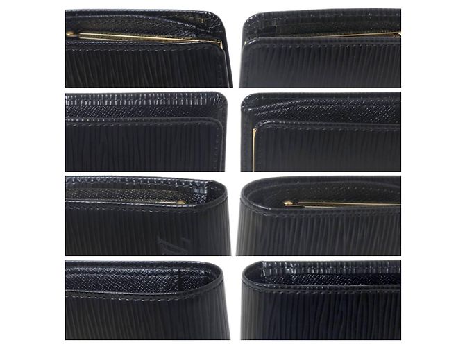 Billetera bi-fold de cuero Epi Noir Louis Vuitton Negro - vista 6