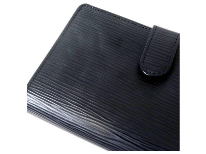 Billetera bi-fold de cuero Epi Noir Louis Vuitton Negro - vista 7