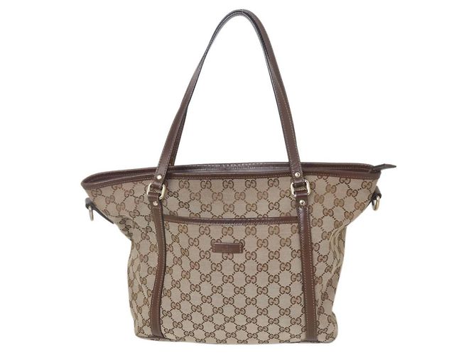 Borsa Tote Gucci GG Beige - vista 2
