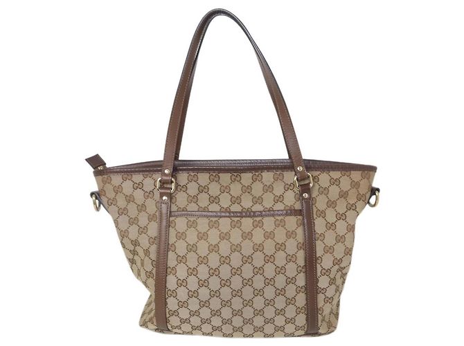 Borsa Tote Gucci GG Beige - vista 3