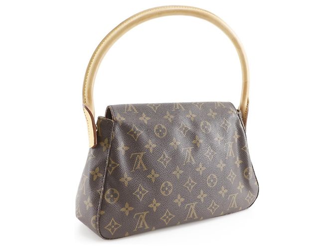 Borsa a Spalla Mini Looping Louis Vuitton Marrone - vista 3