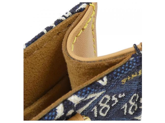 Borsa Petite Sac Plat Louis Vuitton SINCE1854 Blu Blu navy - vista 4