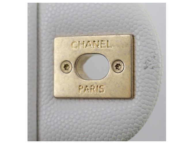 Borsa a Spalla Chanel Matelassé Bianca Bianco - vista 11