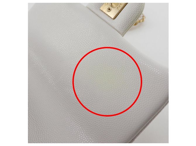 Borsa a Spalla Chanel Matelassé Bianca Bianco - vista 7