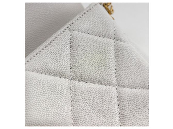 Borsa a Spalla Chanel Matelassé Bianca Bianco - vista 8