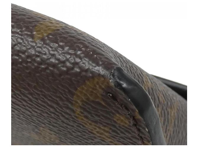 Borsa a spalla Louis Vuitton Monogram con lucchetto sulla tracolla Marrone Nero - vista 3