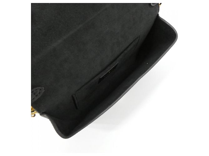 Borsa a spalla Louis Vuitton Monogram con lucchetto sulla tracolla Marrone Nero - vista 7