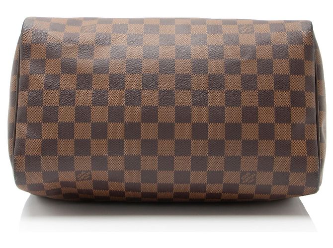 Borsa Speedy 30 Damier Ebene di Louis Vuitton Marrone - vista 4