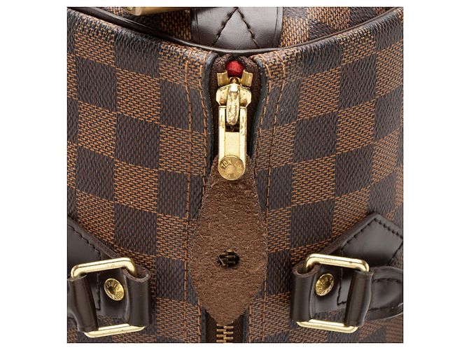 Borsa Speedy 30 Damier Ebene di Louis Vuitton Marrone - vista 9