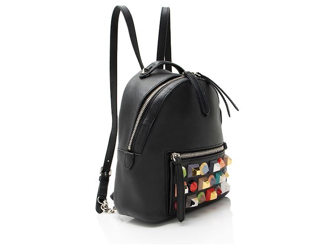 Fendi Leather Studded By The Way Mini Backpack - vista 2