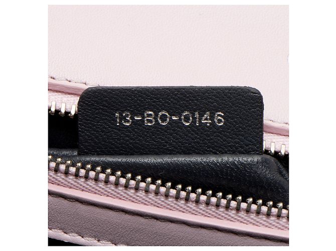 Borsa a Spalla Piccola Diorama in Pelle Verniciata Micro Cannage di Dior Rosa - vista 6
