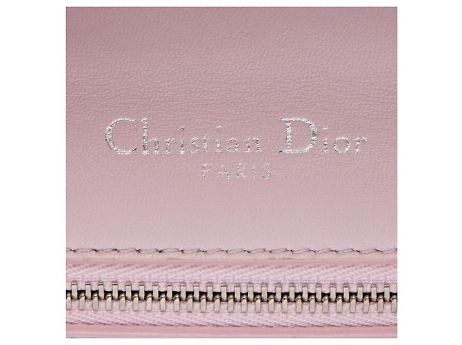 Borsa a Spalla Piccola Diorama in Pelle Verniciata Micro Cannage di Dior Rosa - vista 8