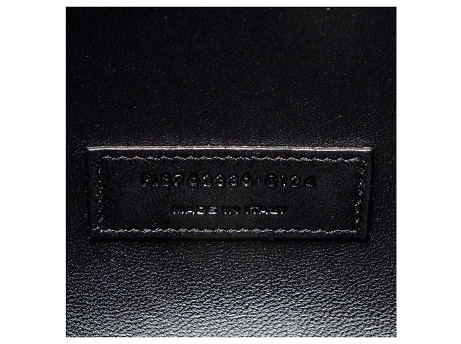 Saint Laurent Hobo Rendez-Vous in Pelle Verniciata Nero - vista 6