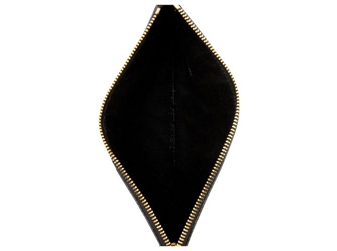 Saint Laurent Hobo Rendez-Vous in Pelle Verniciata Nero - vista 8