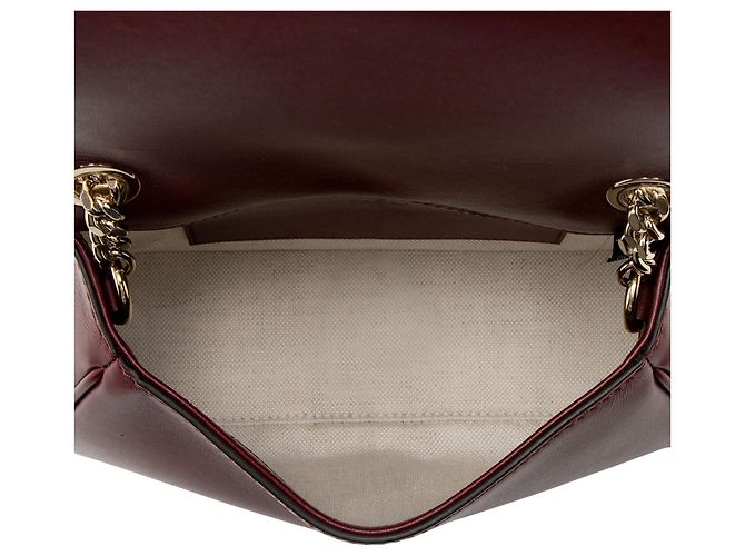 Borsa a spalla piccola Blondie in pelle Gucci Rosso - vista 7