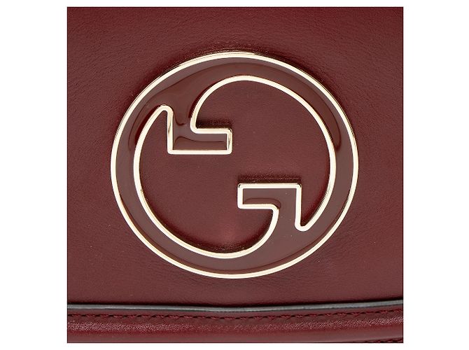 Borsa a spalla piccola Blondie in pelle Gucci Rosso - vista 9