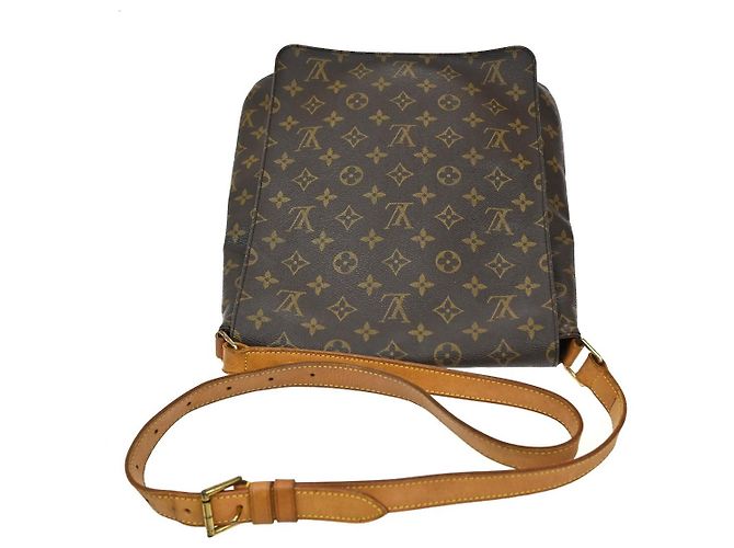 Borsa Musette Salsa Louis Vuitton in tela Monogram GM Marrone - vista 7
