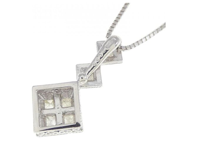 Autre Marque Collana in diamante in oro bianco Au750 Argento - vista 4