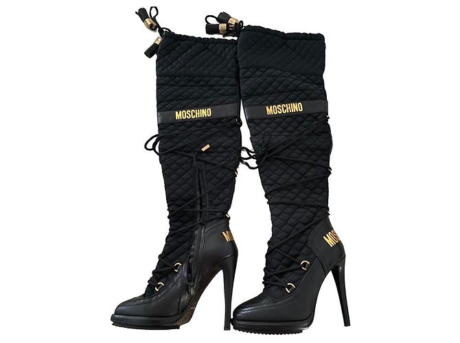 Botas Moschino de piel negra Negro - vista 2