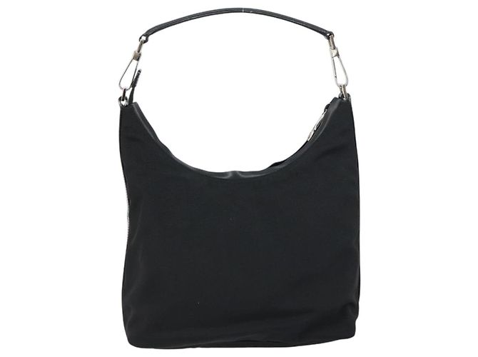 Gucci Zip Hobo in nylon nero - vista 2