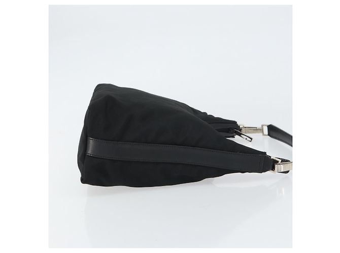 Gucci Zip Hobo in nylon nero - vista 3