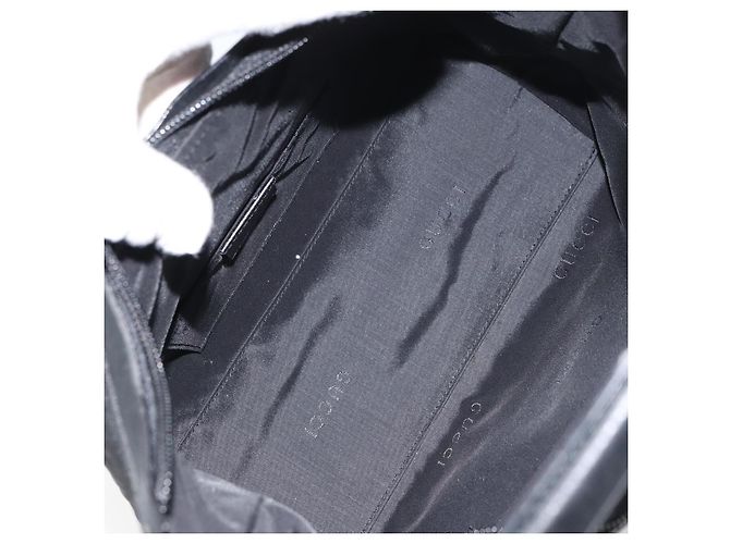 Gucci Zip Hobo in nylon nero - vista 5