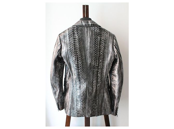 Chaqueta de python plateado Alaïa talla XS Plata - vista 12