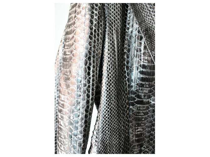 Chaqueta de python plateado Alaïa talla XS Plata - vista 2