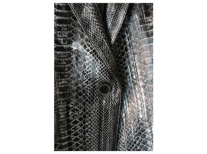 Chaqueta de python plateado Alaïa talla XS Plata - vista 7